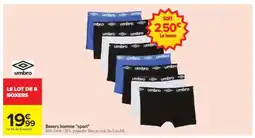 Carrefour LE LOT DE 8 BOXERS offre