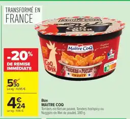 Carrefour Box MAITRE COQ offre
