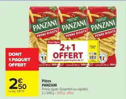 Carrefour PÂTES PANZANI offre