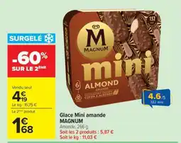 Carrefour Glace Mini amande MAGNUM offre