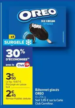 Carrefour Bâtonnet glacés OREO offre