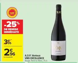 Carrefour A.O.P. Ventoux VMV EXCELLENCE offre