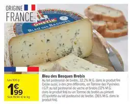 Carrefour Bleu des Basques Brebis offre