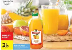 Carrefour Jus de Fruits ANDROS offre