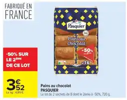 Carrefour Pains Au Chocolat Pasquier offre