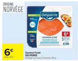 Carrefour Saumon Fumé Delpierre offre