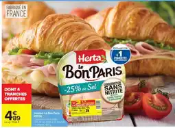 Carrefour Jambon Le Bon Paris offre