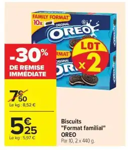 Carrefour Biscuits Format familial OREO offre