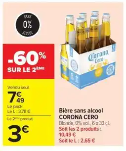 Carrefour Corona Cero offre