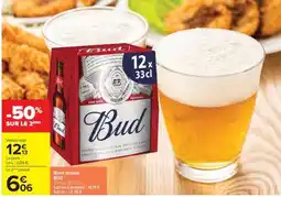 Carrefour Bière Blonde 'Bud' offre