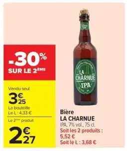 Carrefour Bière LA CHARNUE offre