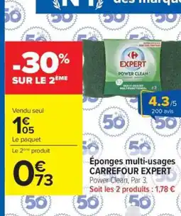 Carrefour Éponges Multi-usages CARREFOUR EXPERT offre