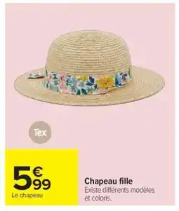 Carrefour Chapeau fille offre