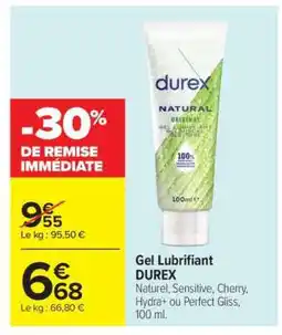 Carrefour Gel Lubrifiant DUREX offre
