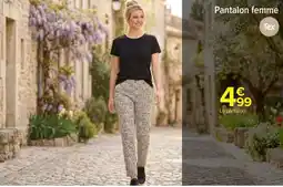 Carrefour Pantalon femme offre