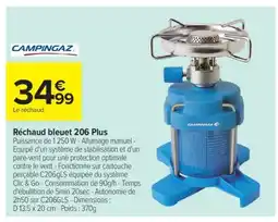 Carrefour Réchaud bleuet 206 Plus offre