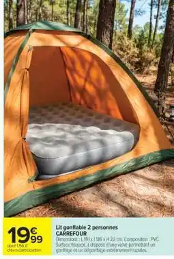 Carrefour Lit Gonflable 2 Personnes offre