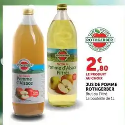 Hyper U Jus de Pomme Rothgerber offre