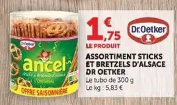 Hyper U ASSORTIMENT STICKS ET BRETZELS D'ALSACE DR OETKER offre