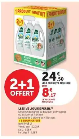 Hyper U LESSIVE LIQUIDE PERSIL offre