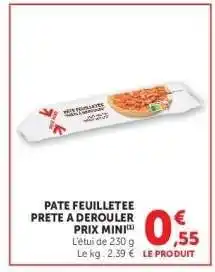 Hyper U Pâte feuilletée prête à dérouler offre