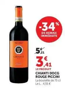 Hyper U CHIANTI DOCG ROUGE PICCINI offre