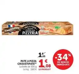 Hyper U Pâte À Pizza Croustipate offre