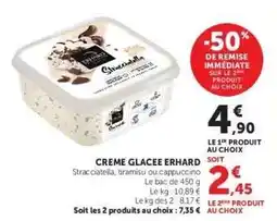 Hyper U CREME GLACEE ERHARD offre