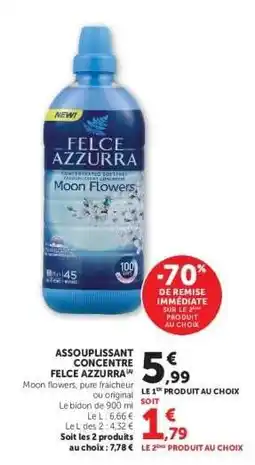 Hyper U Assouplissant Concentré Felce Azzurra offre