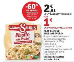 Hyper U PLAT CUISINÉ “WILLIAM SAURIN” offre