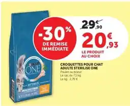 Hyper U Croquettes pour Chat Adulte Sterilise One offre