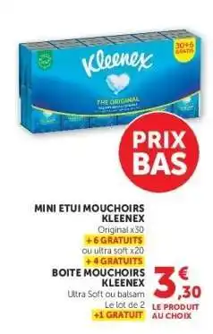 Hyper U Mini Etui Mouchoirs Kleenex offre