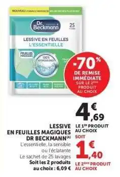 Hyper U Lessive En Feuilles Magiques Dr Beckmann offre