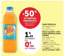 Hyper U Oasis Tropical offre