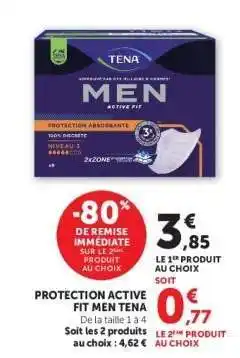 Hyper U PROTECTION ACTIVE FIT MEN TENA offre