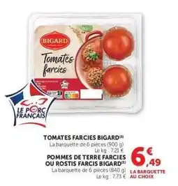 Hyper U TOMATES FARCIES 'BIGARD' offre