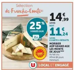 Hyper U Morbier AOP Grand Âge Les Monts de Joux offre