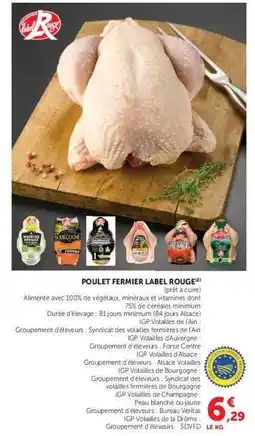 Hyper U Poulet FERMIER Label Rouge offre