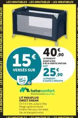 Hyper U Lit Parapluie Sweet Dream offre