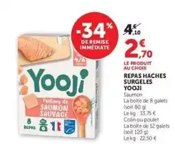 Hyper U REPAS HACHES SURGELES YOOJI offre