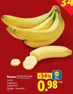 Lidl BANANE offre