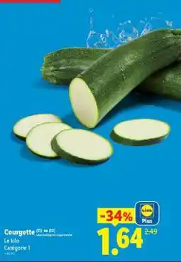 Lidl Courgette offre