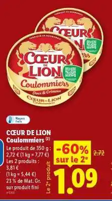 Lidl COEUR DE LION COULOMMIERS offre
