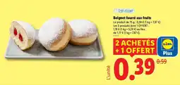 Lidl Beignet fourré aux fruits offre