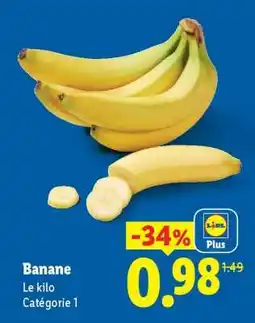Lidl BANANE offre