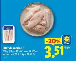 Lidl Filet De Merlan offre