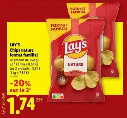 Lidl LAY'S Chips nature format familial offre