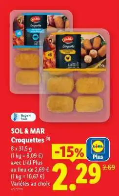 Lidl SOL & MAR Croquettes offre