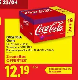 Lidl COCA-COLA Cherry offre