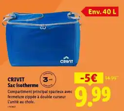 Lidl CRIVIT Sac isotherme offre
